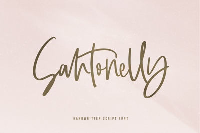 Santonelly | A Script Font Free Download