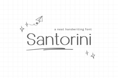 Santorini - Sans Serif Font Free Download