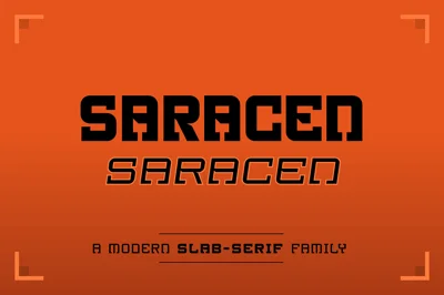 Saracen Slab Serif (24 fonts)