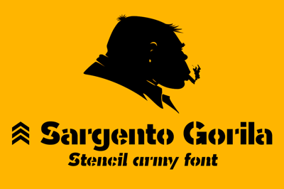 Sargento Gorila 2 fonts Free Download