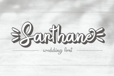 Sarthane - Wedding Font