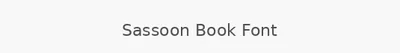 Sassoon Book Font