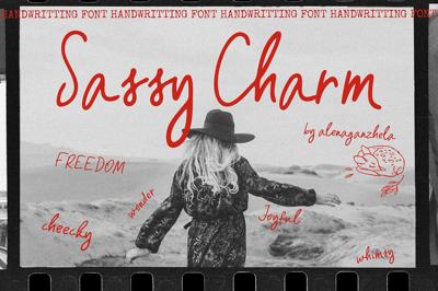 SASSY CHARM - handwritting font Free Download