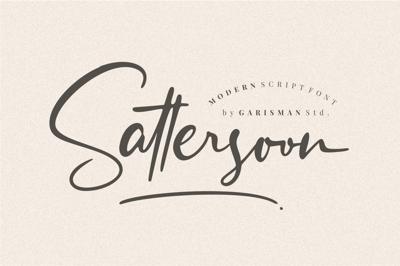 Sattersoon - Modern Script Font Free Download