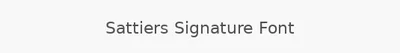 Sattiers Signature Font