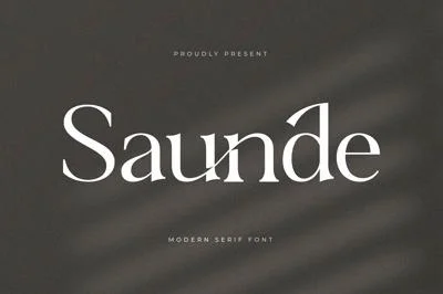 Saunde Modern Serif Font