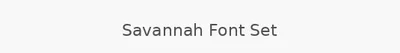 Savannah Font Set