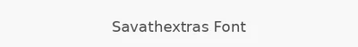 Savathextras Font