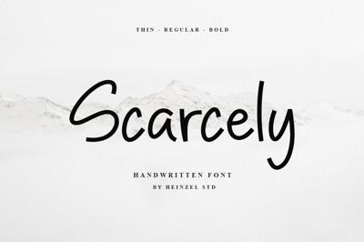 Scarcely Handwritten Font Free Download