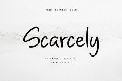 Scarcely Handwritten Font
