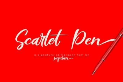 Scarlet Pen Script Font