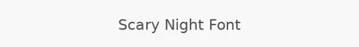 Scary Night Font