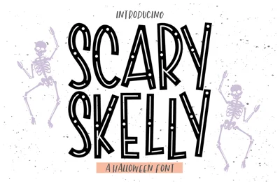 SCARY SKELLY Halloween Font