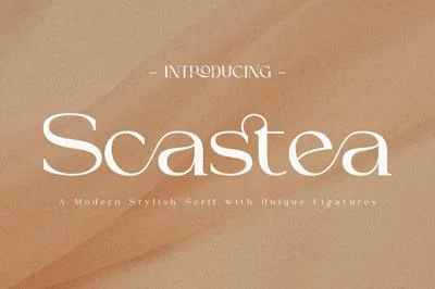 Scastea | A Modern and Elegant Font