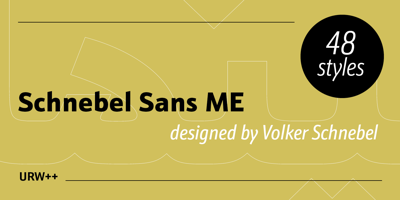 Schnebel Sans ME Free Download