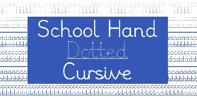 School Hand Font