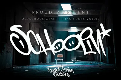 Schoolin - Graffiti Fonts Free Download