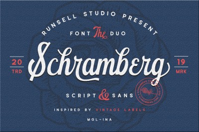 Schramberg Font Duo + Logo Template