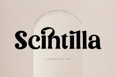 Scintilla - Modern Serif Font Free Download