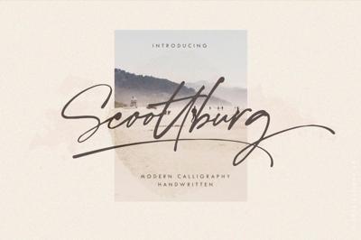 Scoottburg - Modern Calligraphy Free Download