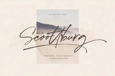Scoottburg - Modern Calligraphy Font
