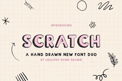 Scratch Font Duo