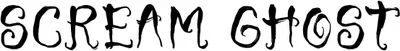 Scream Ghost Font