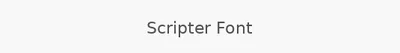 Scripter Font