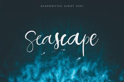 Seascape. Script Font Free Download