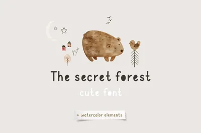 Secret forest | Cute Font Free Download