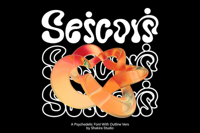 Seicori - Psychedelic Font Display Free Download