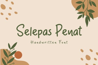 Selepas Penat | Handwritten Font