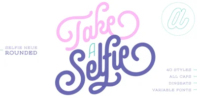 Selfie Neue Rounded Font