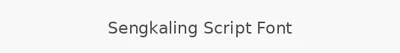 Sengkaling Script Font