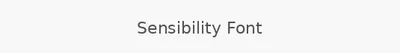Sensibility Font