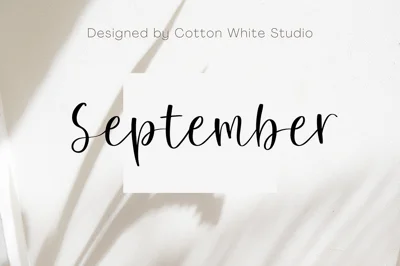 September Feminine Font
