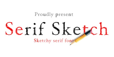 Serif Sketch Font