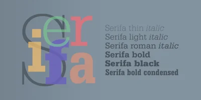 Serifa Font