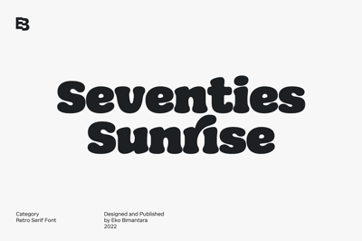 Seventies Sunrise; Retro Fonts Free Download