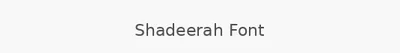 Shadeerah Font