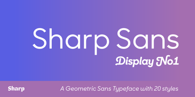 Sharp Sans Display No. 1 Free Download