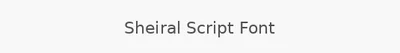 Sheiral Script Font