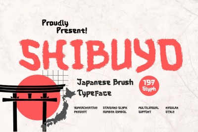 Shibuyo - Japanese Brush Font