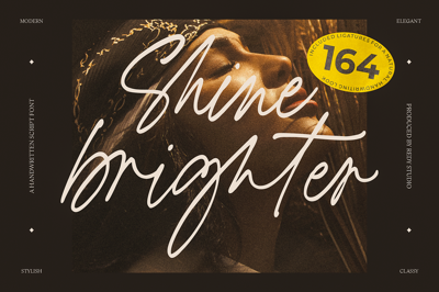 Shine brighter – Handwritten font Free Download