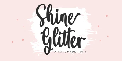 Shine Glitter Font