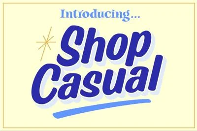 Shop Casual Font