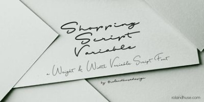 Shopping Script Font