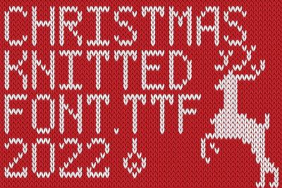 Сhristmas Knitted Font