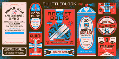 Shuttleblock Font