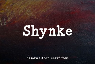 Shynke - Handwritten Serif Font